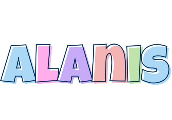 Alanis pastel logo