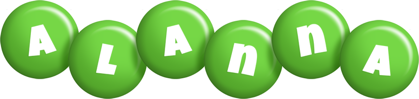 Alanna candy-green logo