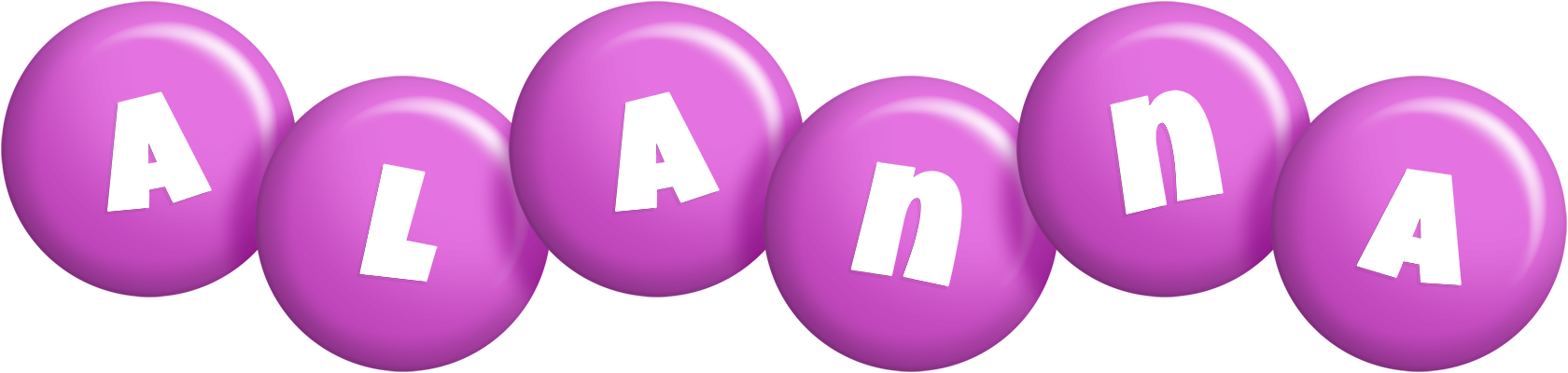 Alanna candy-purple logo