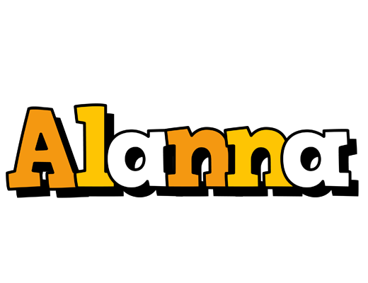 Alanna cartoon logo