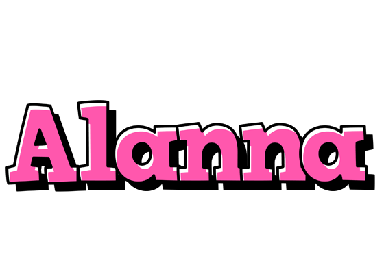 Alanna girlish logo