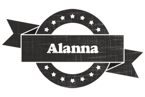 Alanna grunge logo