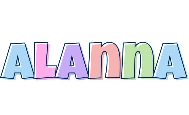 Alanna pastel logo