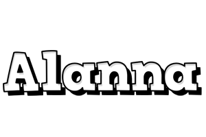 Alanna snowing logo