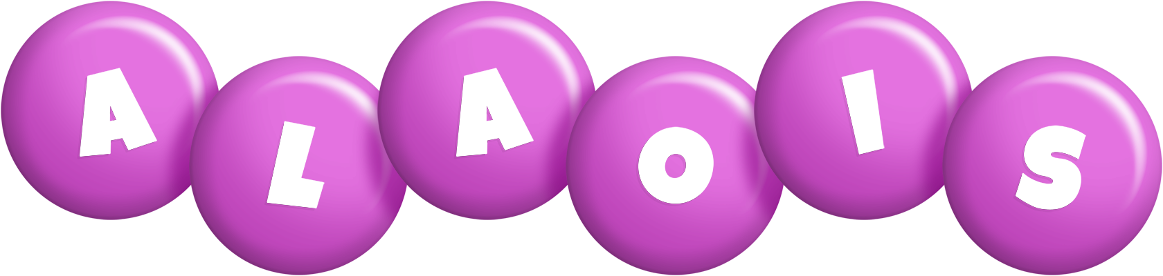 Alaois candy-purple logo