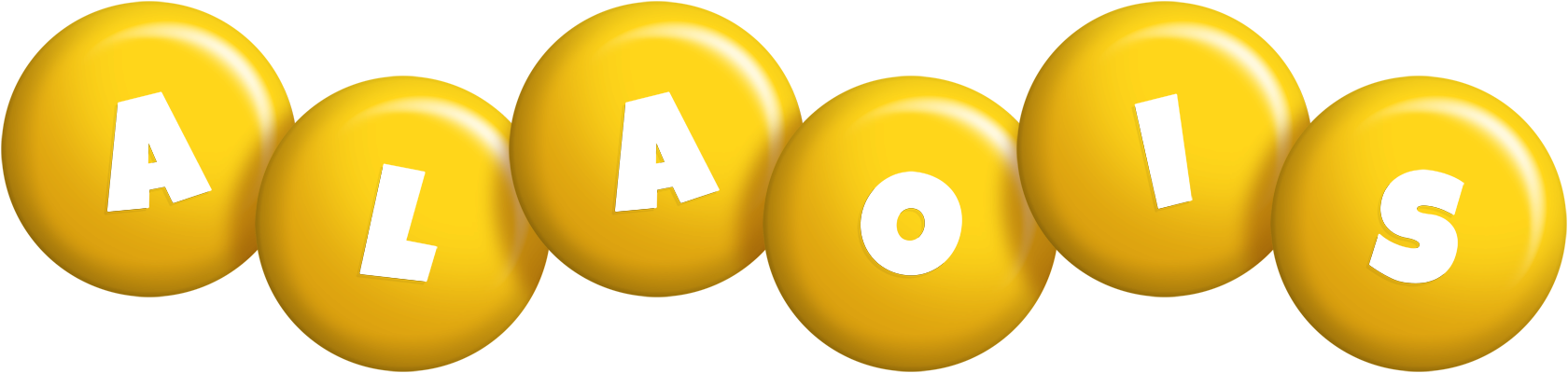 Alaois candy-yellow logo