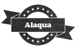 Alaqua grunge logo