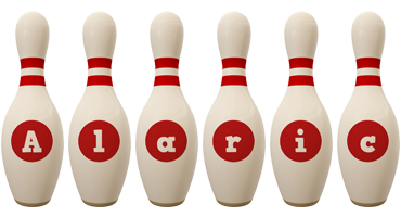 Alaric bowling-pin logo