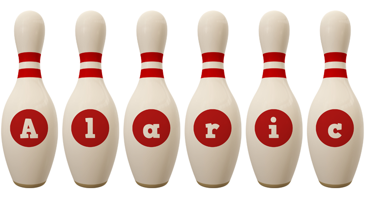 Alaric bowling-pin logo