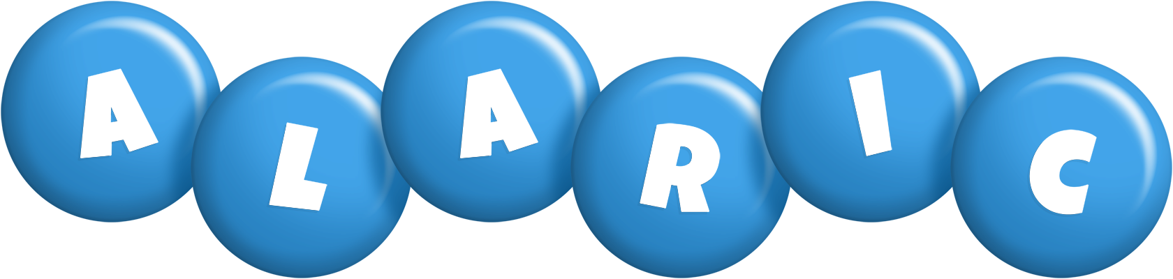 Alaric candy-blue logo