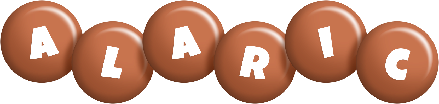 Alaric candy-brown logo