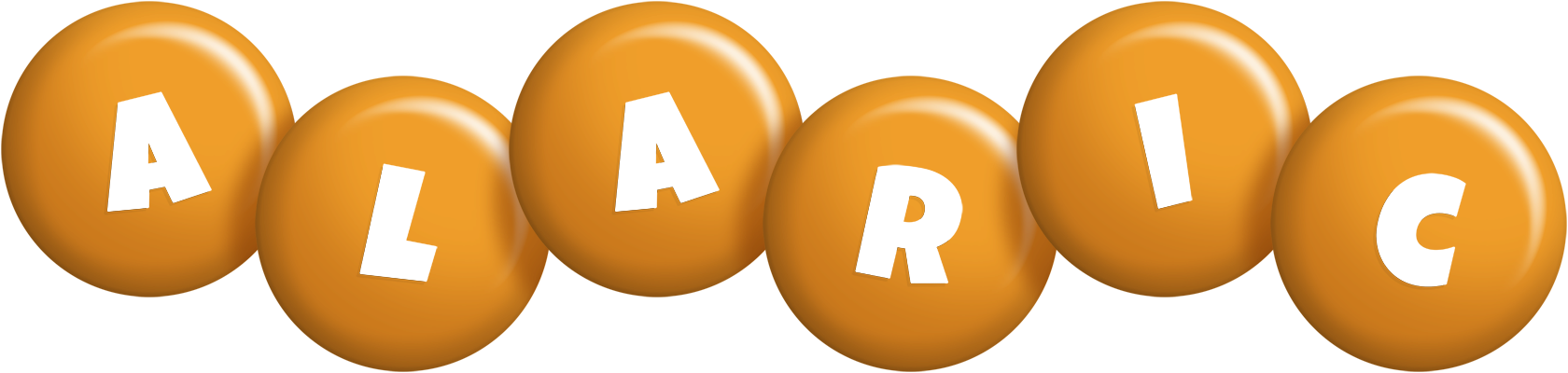 Alaric candy-orange logo
