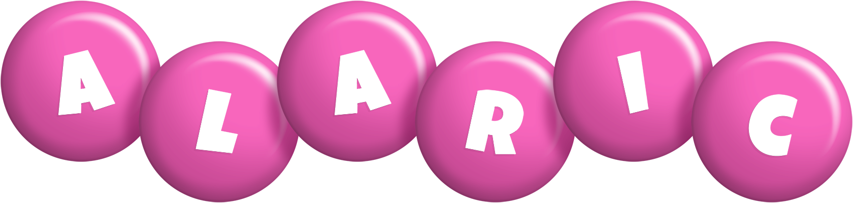 Alaric candy-pink logo