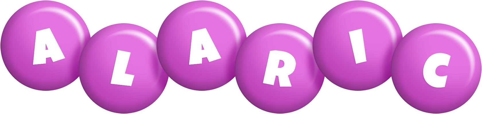 Alaric candy-purple logo