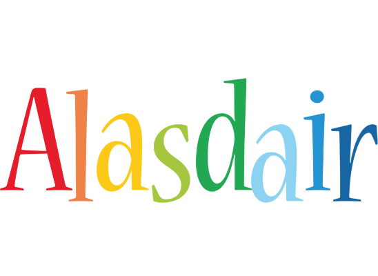 Alasdair birthday logo