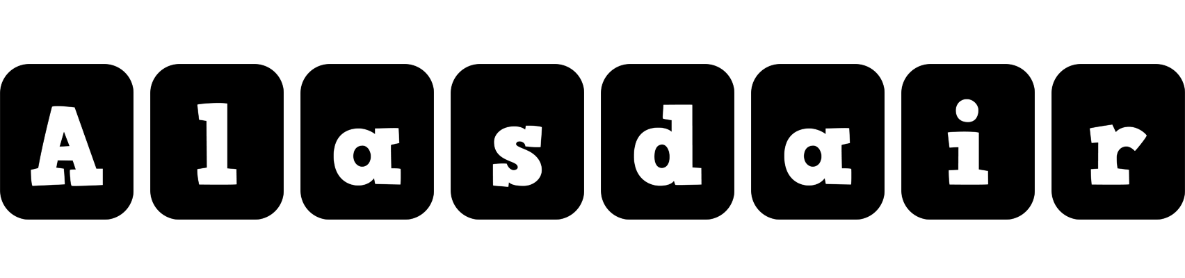 Alasdair box logo