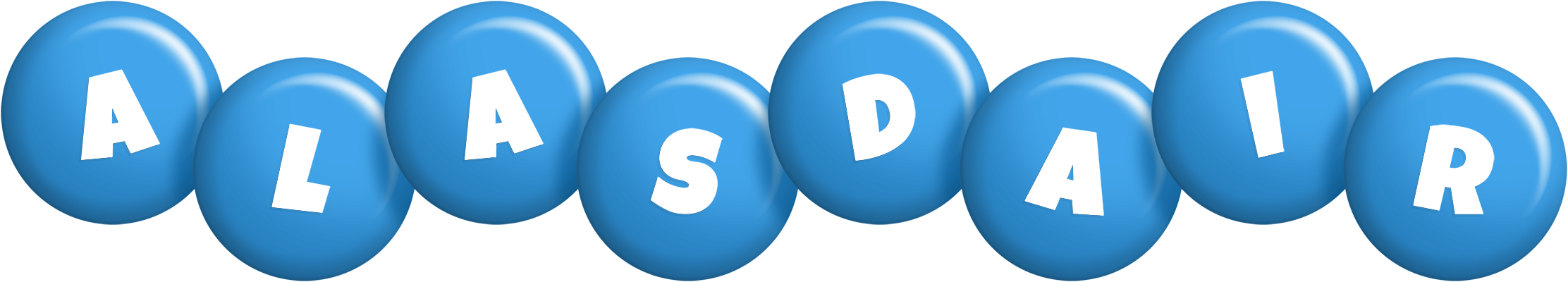 Alasdair candy-blue logo
