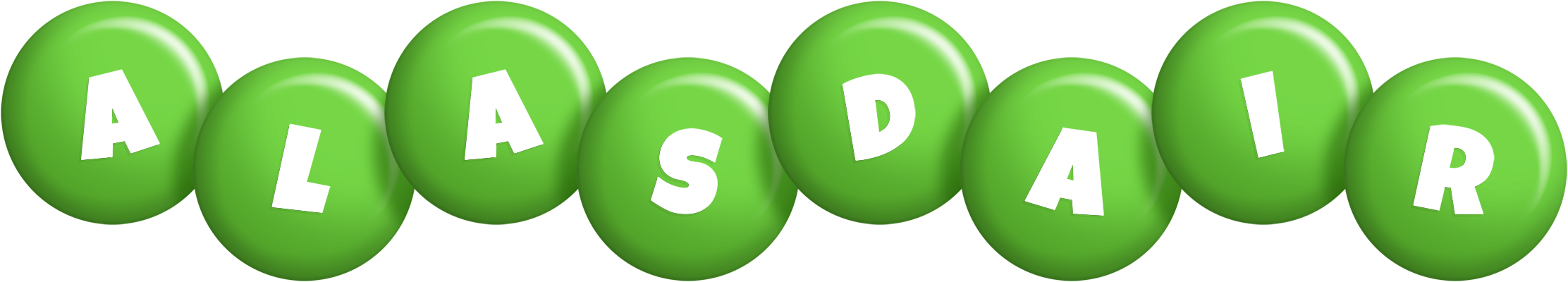 Alasdair candy-green logo