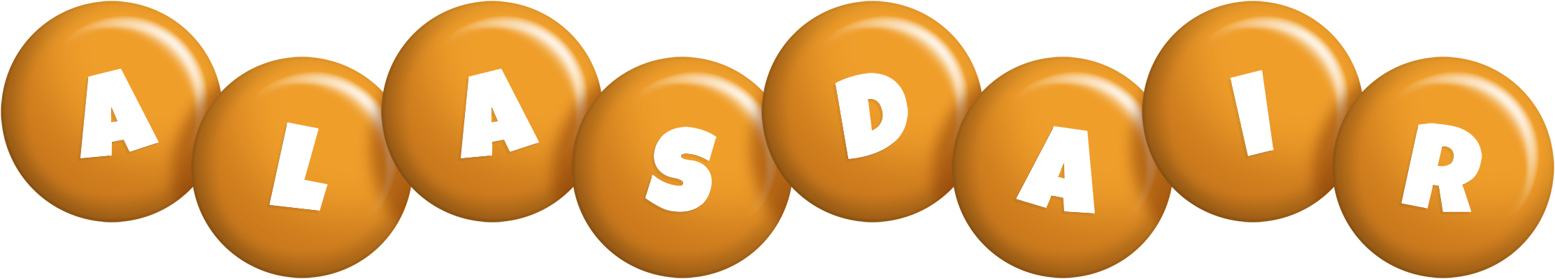 Alasdair candy-orange logo