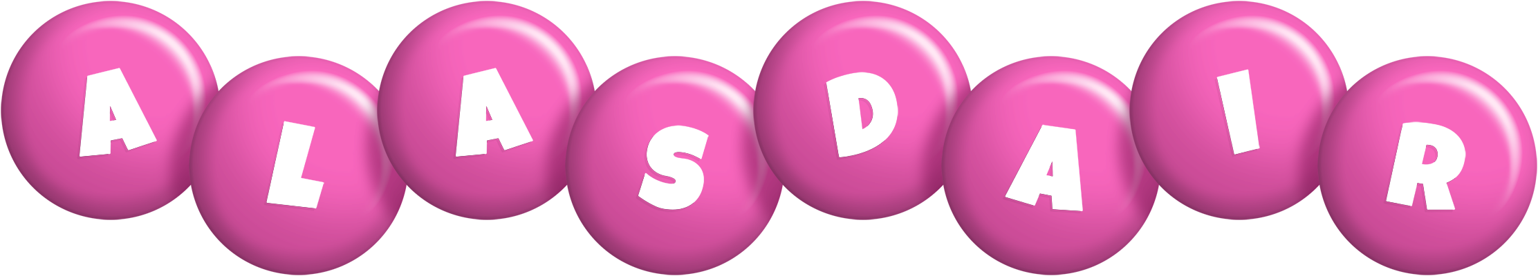 Alasdair candy-pink logo