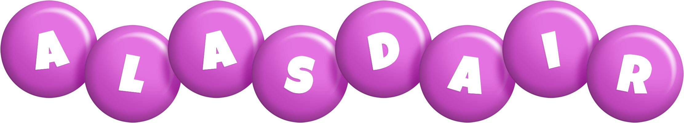Alasdair candy-purple logo