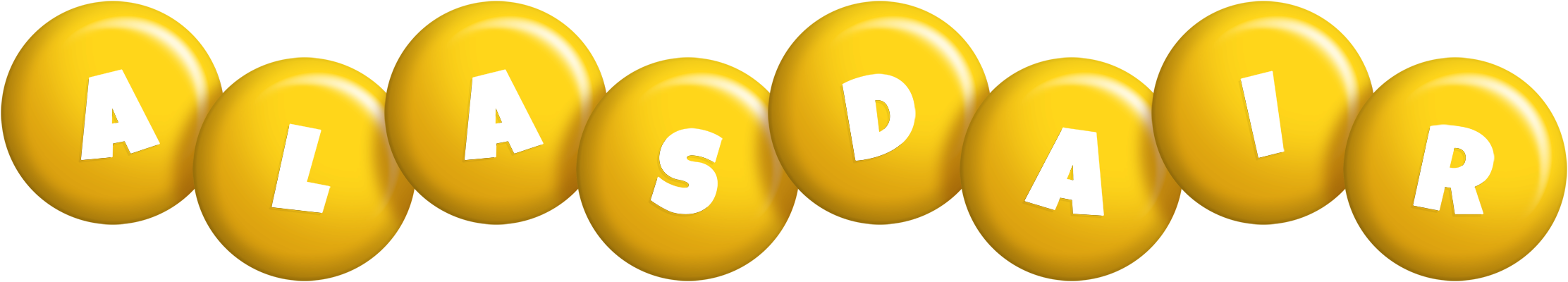 Alasdair candy-yellow logo