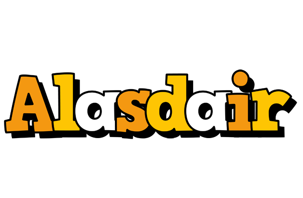 Alasdair cartoon logo