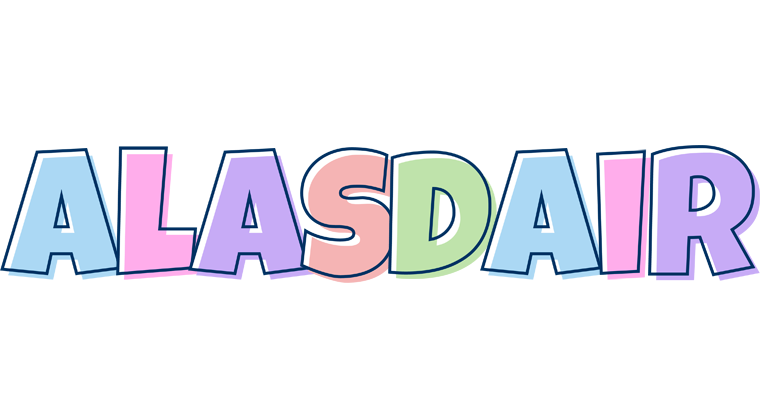 Alasdair pastel logo