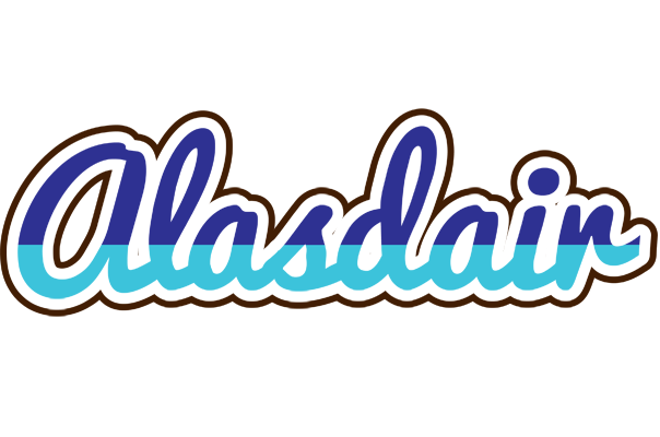 Alasdair raining logo
