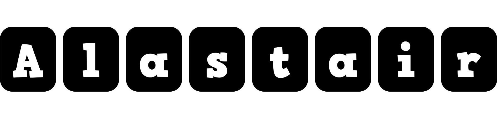 Alastair box logo