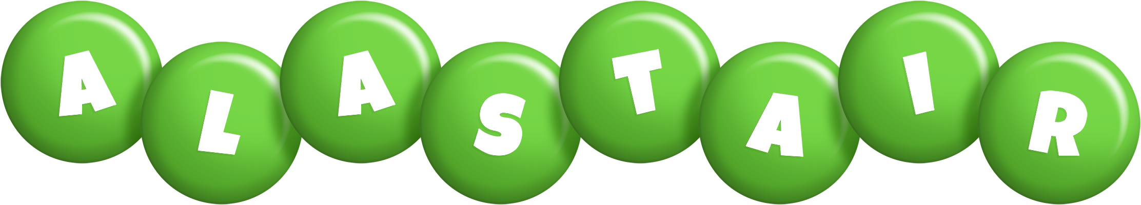 Alastair candy-green logo