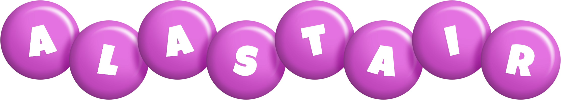 Alastair candy-purple logo