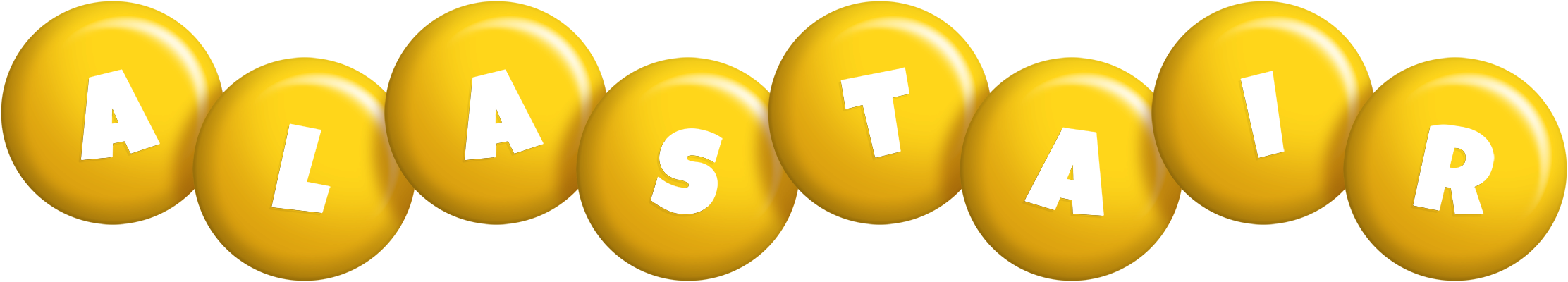 Alastair candy-yellow logo