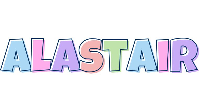 Alastair pastel logo