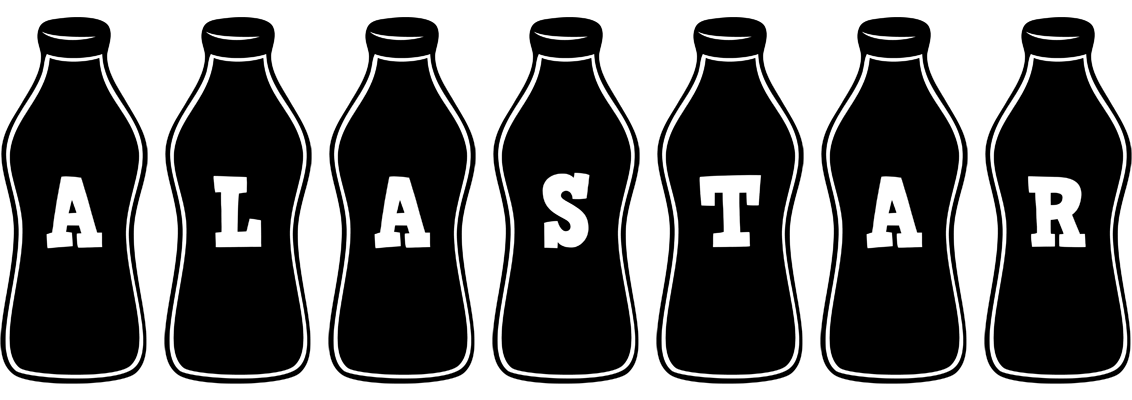 Alastar bottle logo
