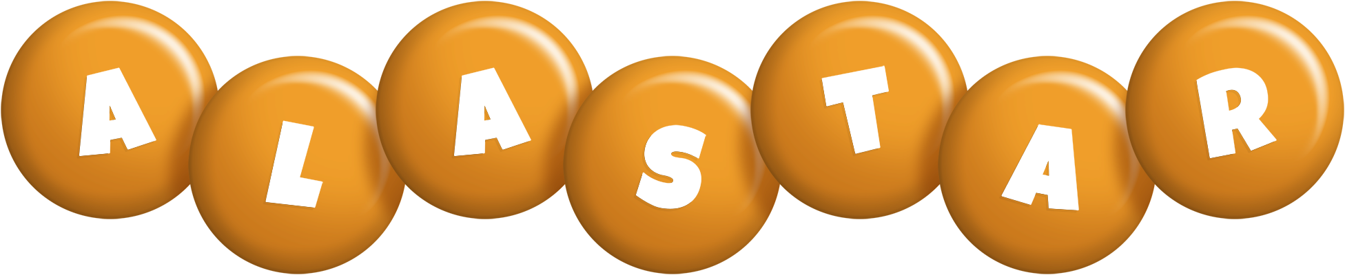 Alastar candy-orange logo