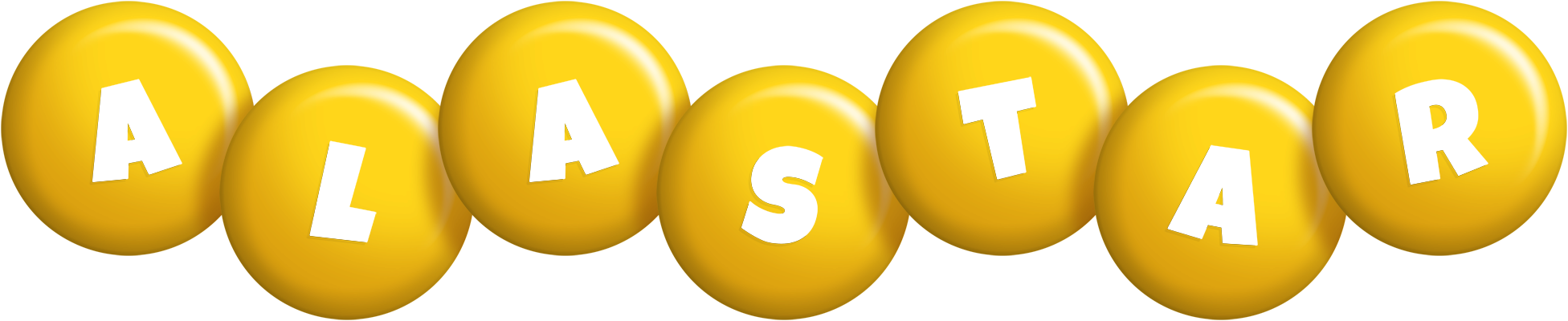 Alastar candy-yellow logo