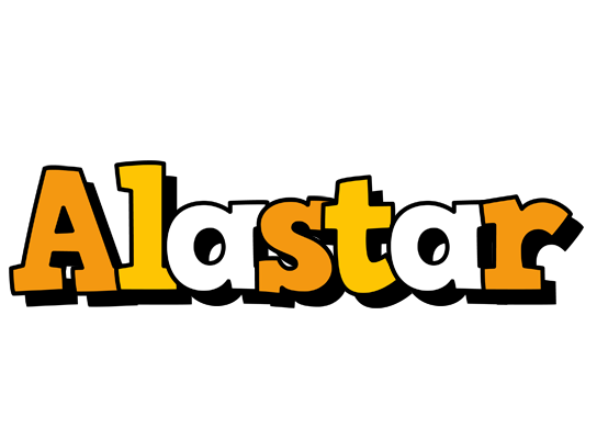 Alastar cartoon logo