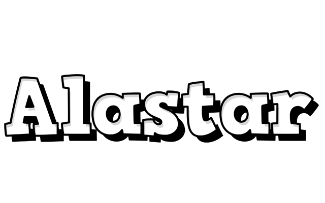 Alastar snowing logo