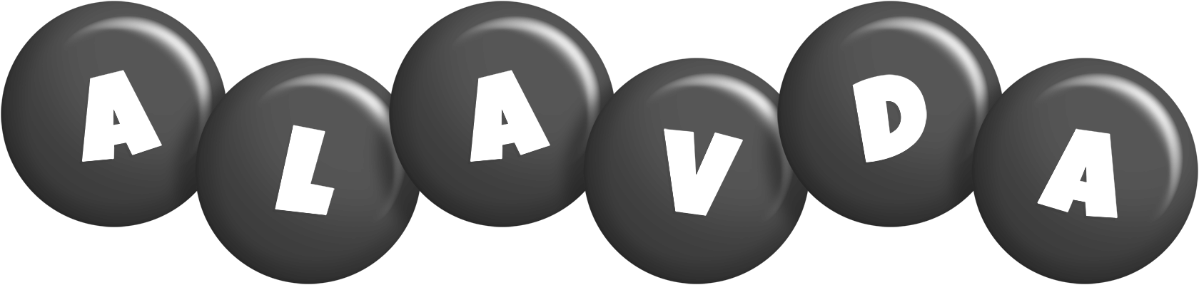 Alavda candy-black logo