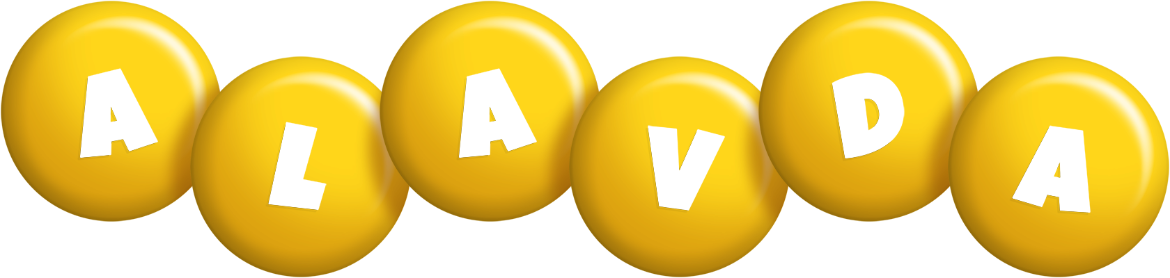 Alavda candy-yellow logo