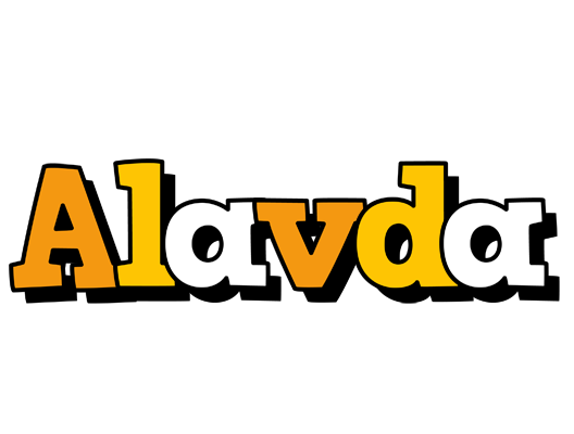 Alavda cartoon logo