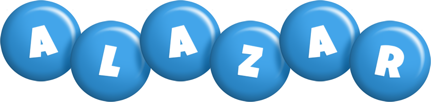 Alazar candy-blue logo