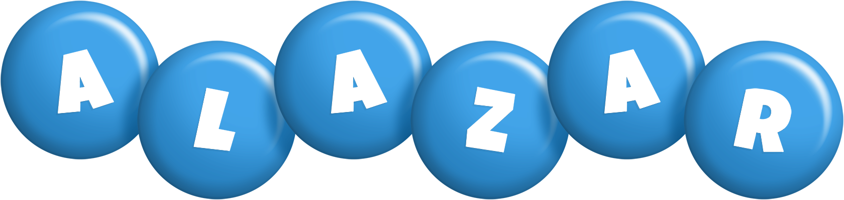 Alazar candy-blue logo