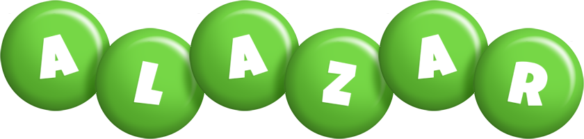 Alazar candy-green logo