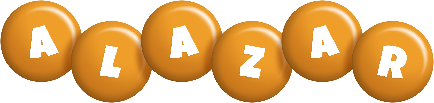 Alazar candy-orange logo