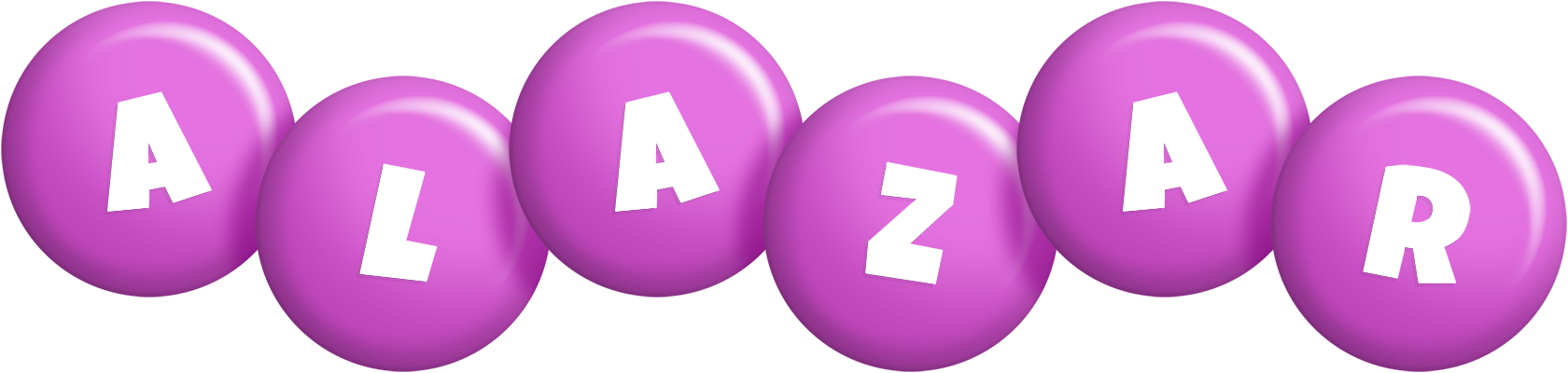 Alazar candy-purple logo