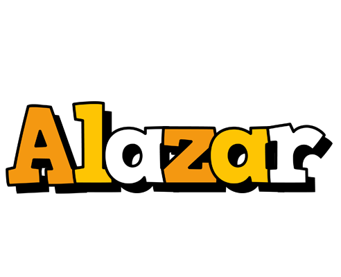 Alazar cartoon logo