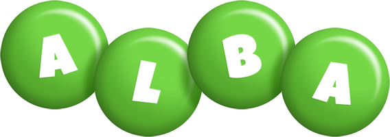 Alba candy-green logo