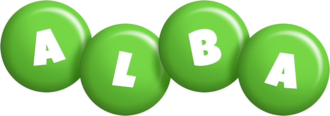 Alba candy-green logo